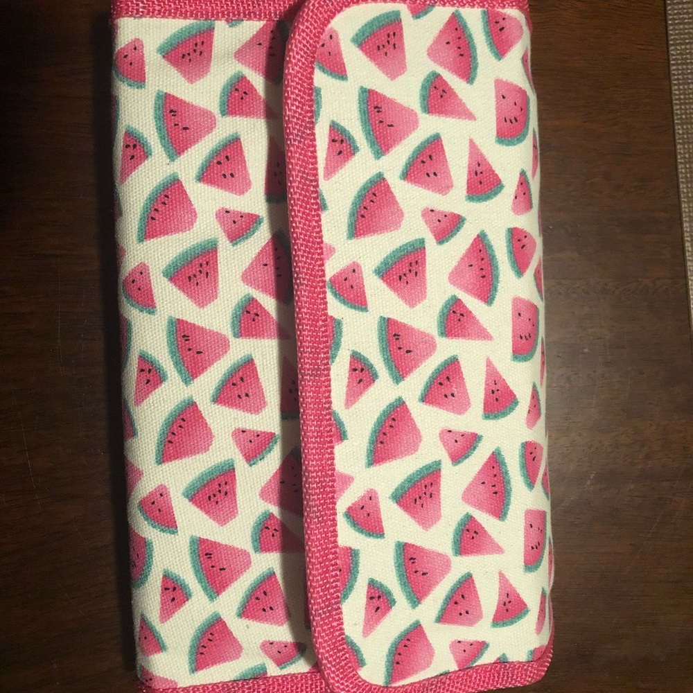 Watermelon makeup travel organizer